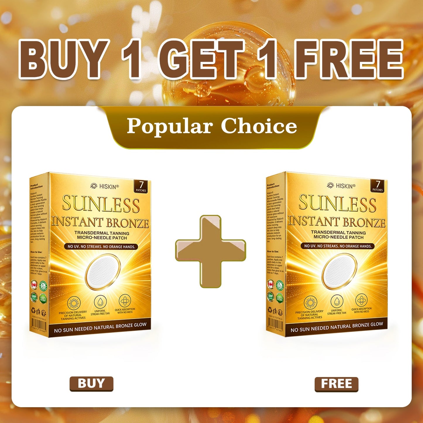 One last chance! Unlock this exclusive Hiskin® Sunless Glow Patch at 90% OFF🔥 Achieve a natural-looking bronze glow without UV damage, streaks, or orange tones. 180-day money-back guarantee. Don’t miss out!